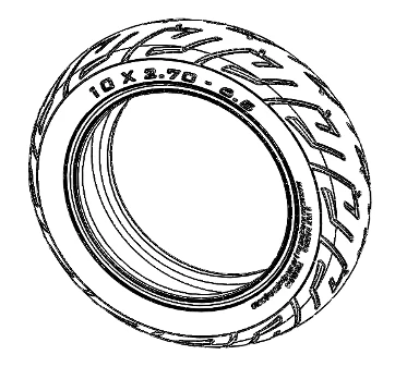 10x2.70-6.5 Minimotors Tubeless Tire with Gel Sealant Liner - Image 2