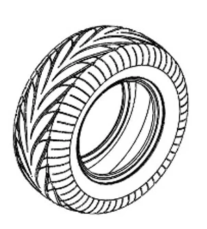 125/60-7 Minimotors Tubeless Tire