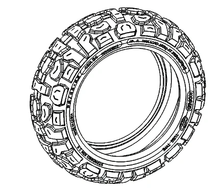 90/65-6.5 Minimotors Tubed Offroad Tire - Image 2