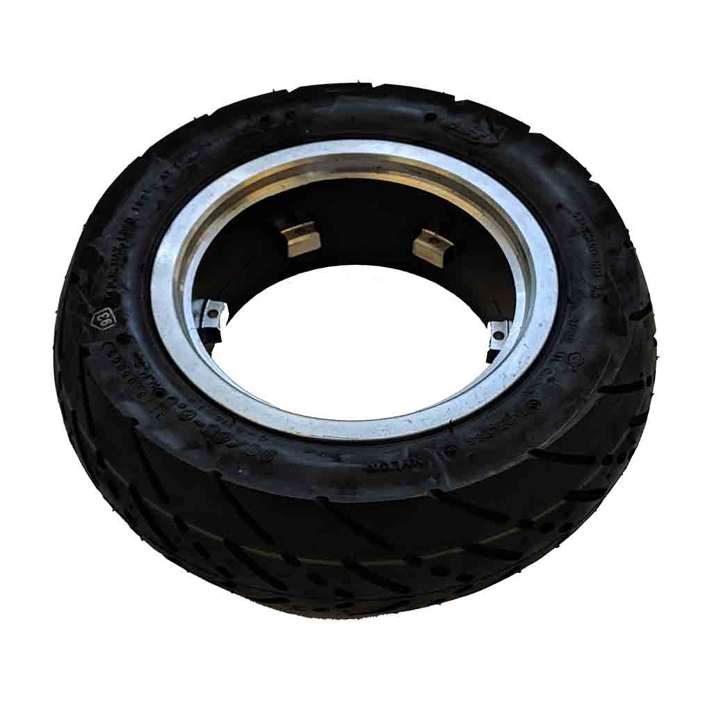 90/65-6.5 Minimotors Tubeless Street "No Flat" Tire and Rim Front