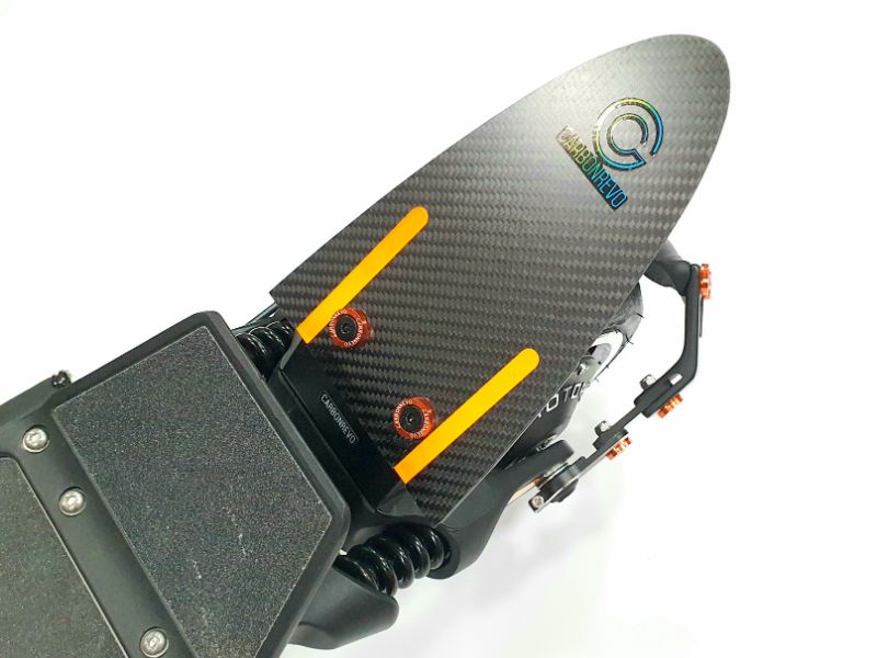 CarbonRevo Dualtron Mini Carbon Fiber Rear Mudguard - Image 2
