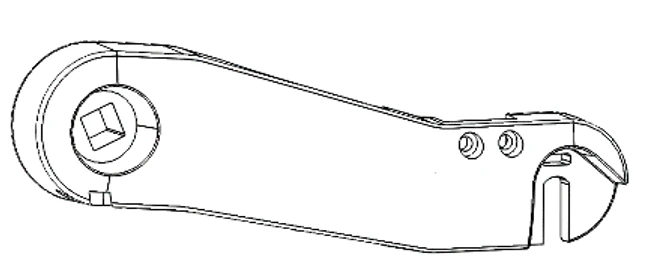 Dualtron Eagle Arm Rear Brakeside