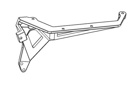 Dualtron Kicktail Controller Mounting Bracket Right