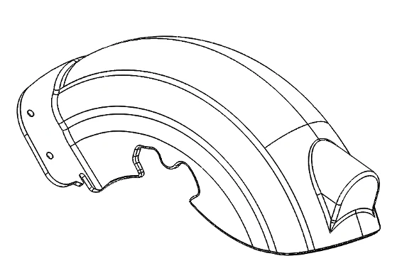 Dualtron Spider Eagle Rear Mudguard