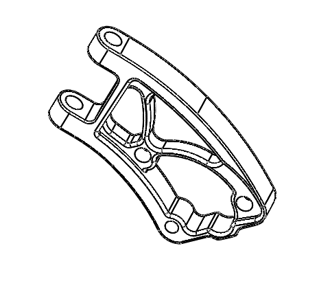 Speedway V Silver Cast Center Folding Mechanism